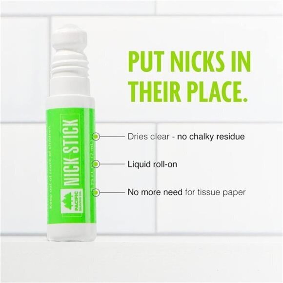 Pacific Man Shaving Company Nick Stick No Tissue Paper with Vitamin E & Aloe NWT - Picture 2 of 6